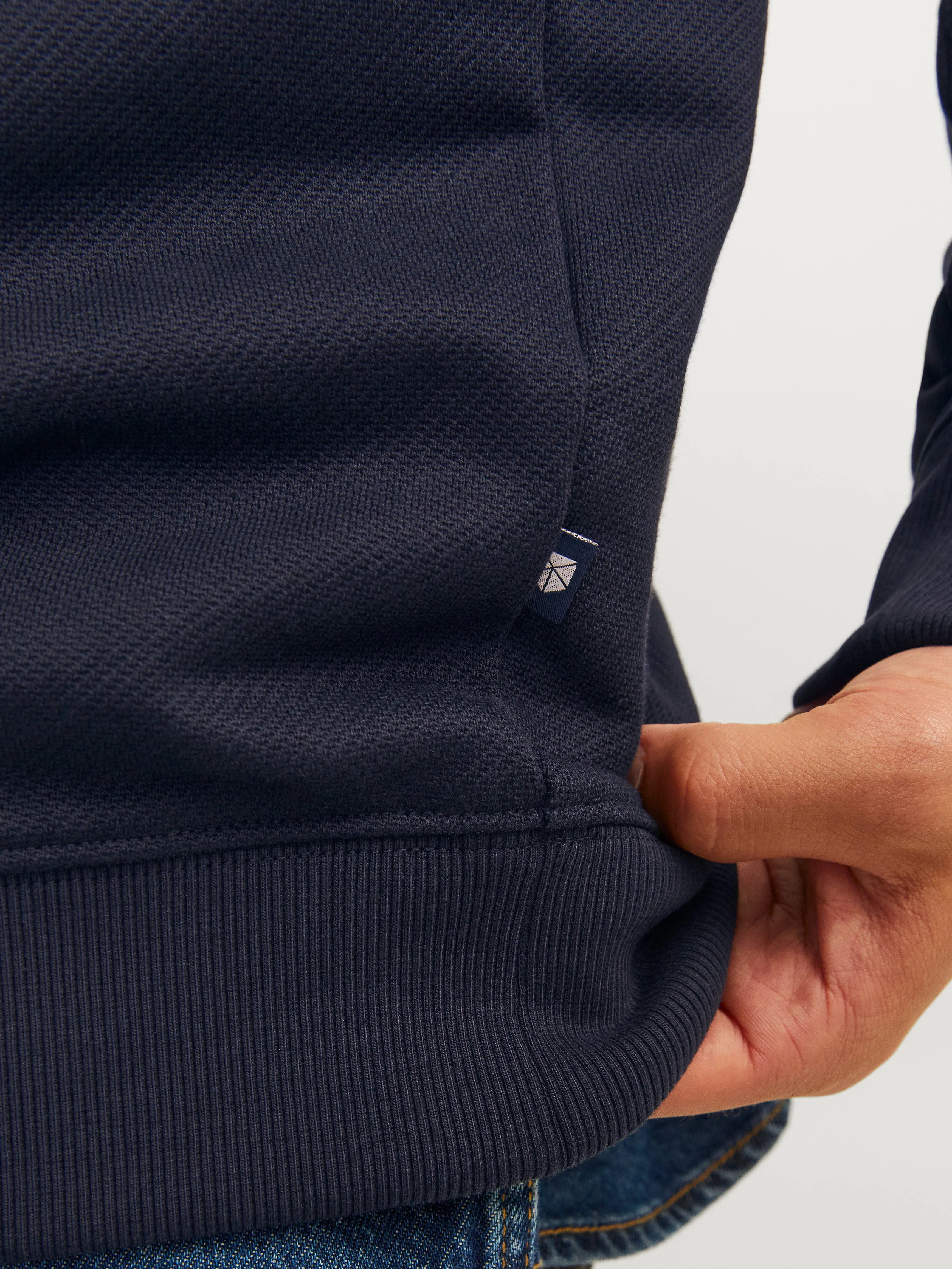 Media cremallera Liso | Azul oscuro | Jack & Jones®