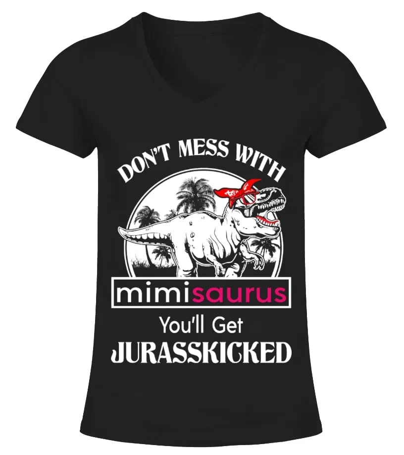 MIMISAURUS Camiseta cuello pico Mujer