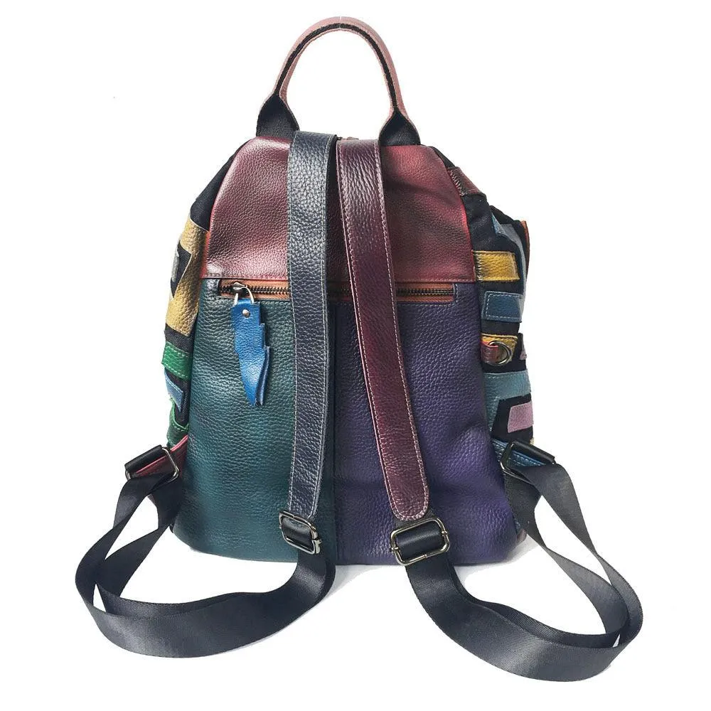 Mochila de cuero genuino