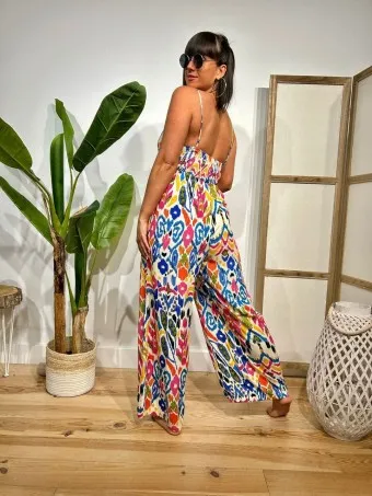 Mono Largo Estampado KAURA Azul