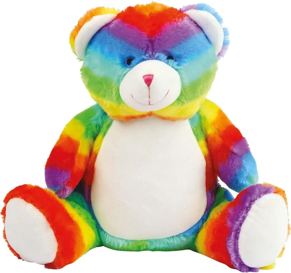 MUMBLES MM555  OSO DE PELUCHE MULTICOLOR CON CREMALLERA  MULTI