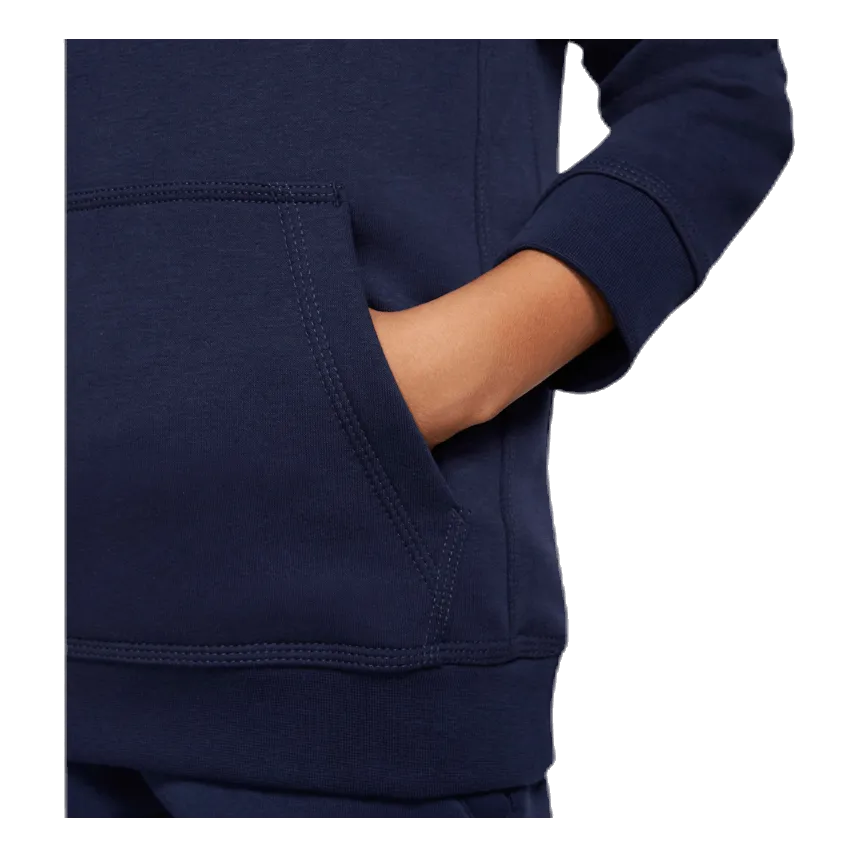 Nike Club Fleece Hoodie Junior Blue/White