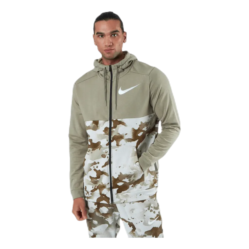 NIKE DRIFIT FZ CAMO HOOD BEIGE