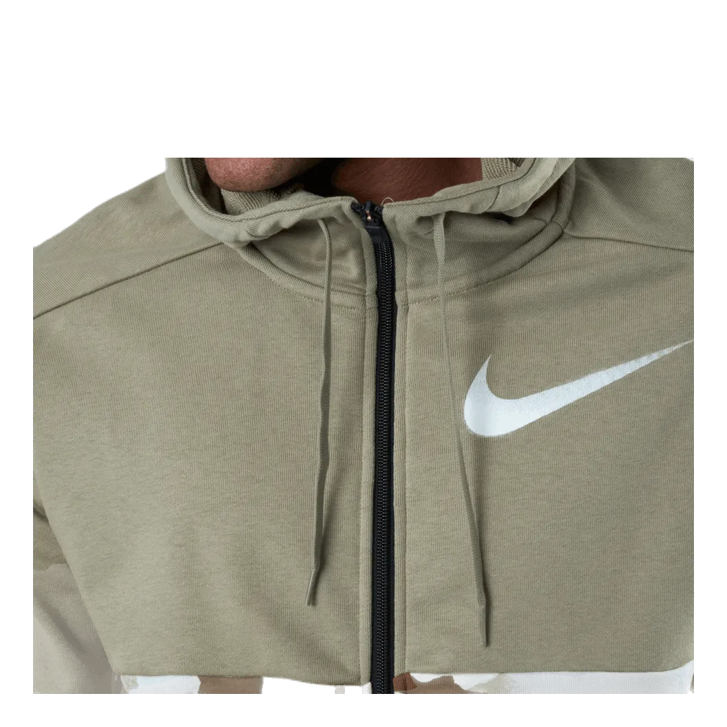 NIKE DRIFIT FZ CAMO HOOD BEIGE