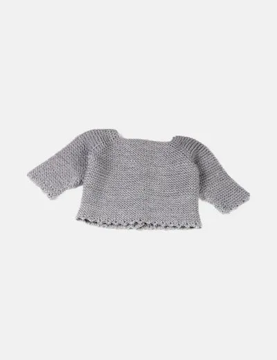 NoName Chaqueta de punto gris detalle estrella