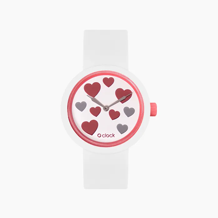 O clock hearts rojo y blanco