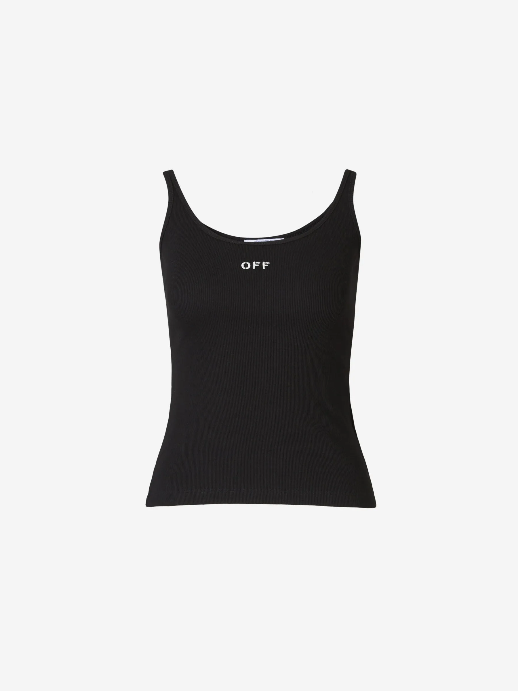 OFFWHITE TOP TIRANTES LOGO