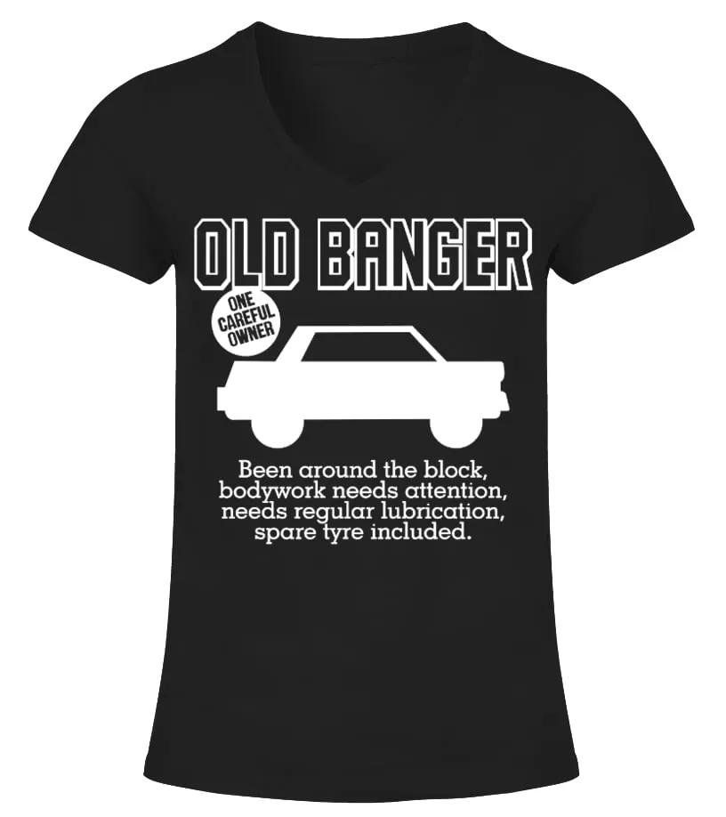 OLD BANGER Camiseta cuello pico Mujer
