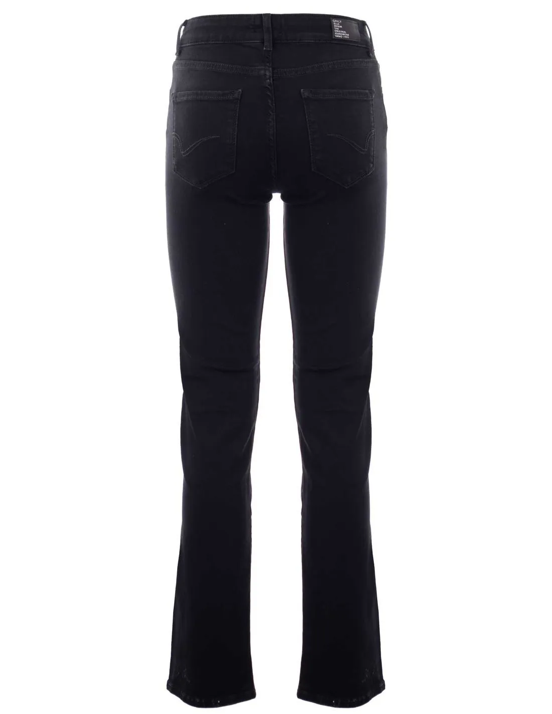 ONLY  VAQUEROS NEGROS ONLALICIA REGULAR STRT 15252221 MUJER