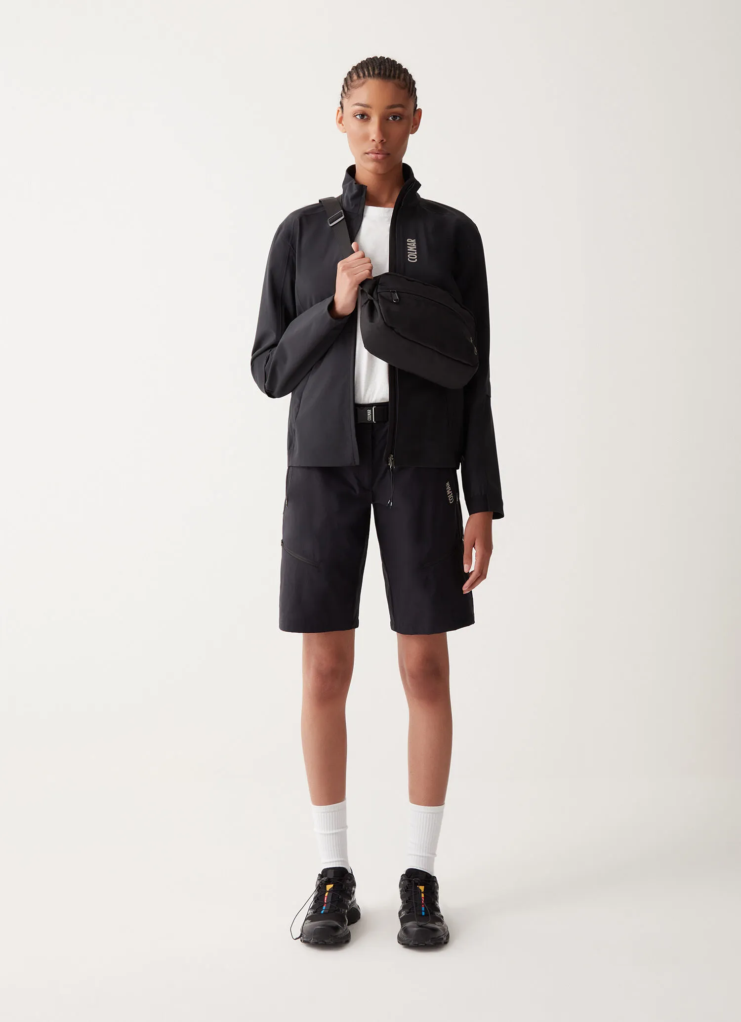 Pantalón corto multibolsillos con cremallera