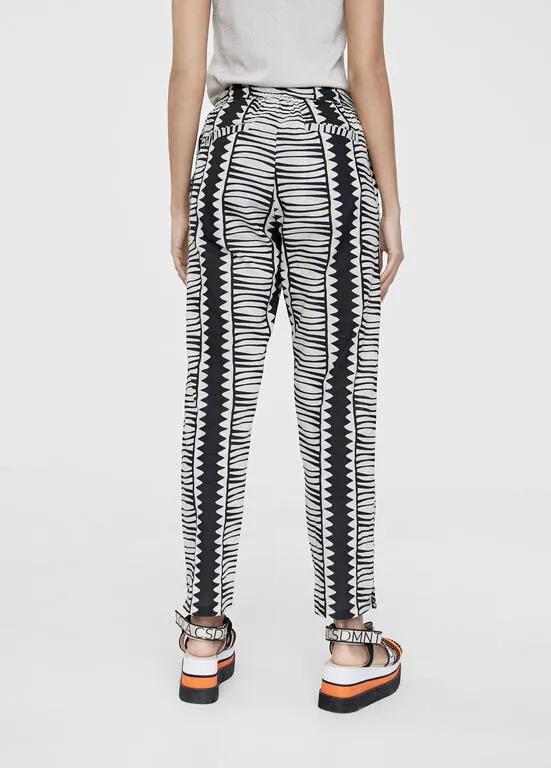 Pantalon estampado etnico bicolor Lola Casademunt