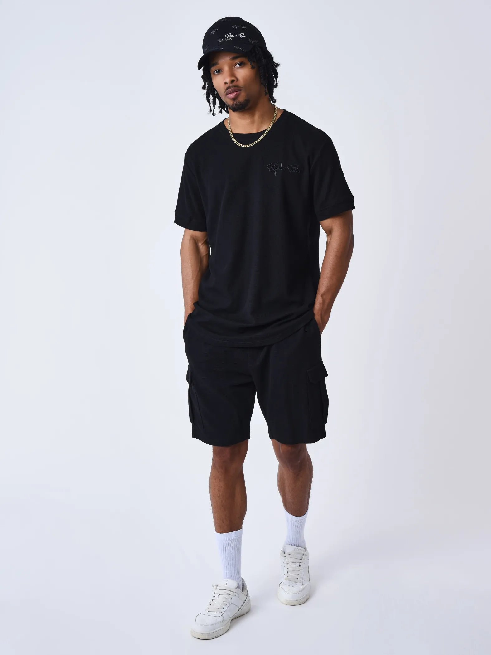 Pantalones cortos clásicos con textura
