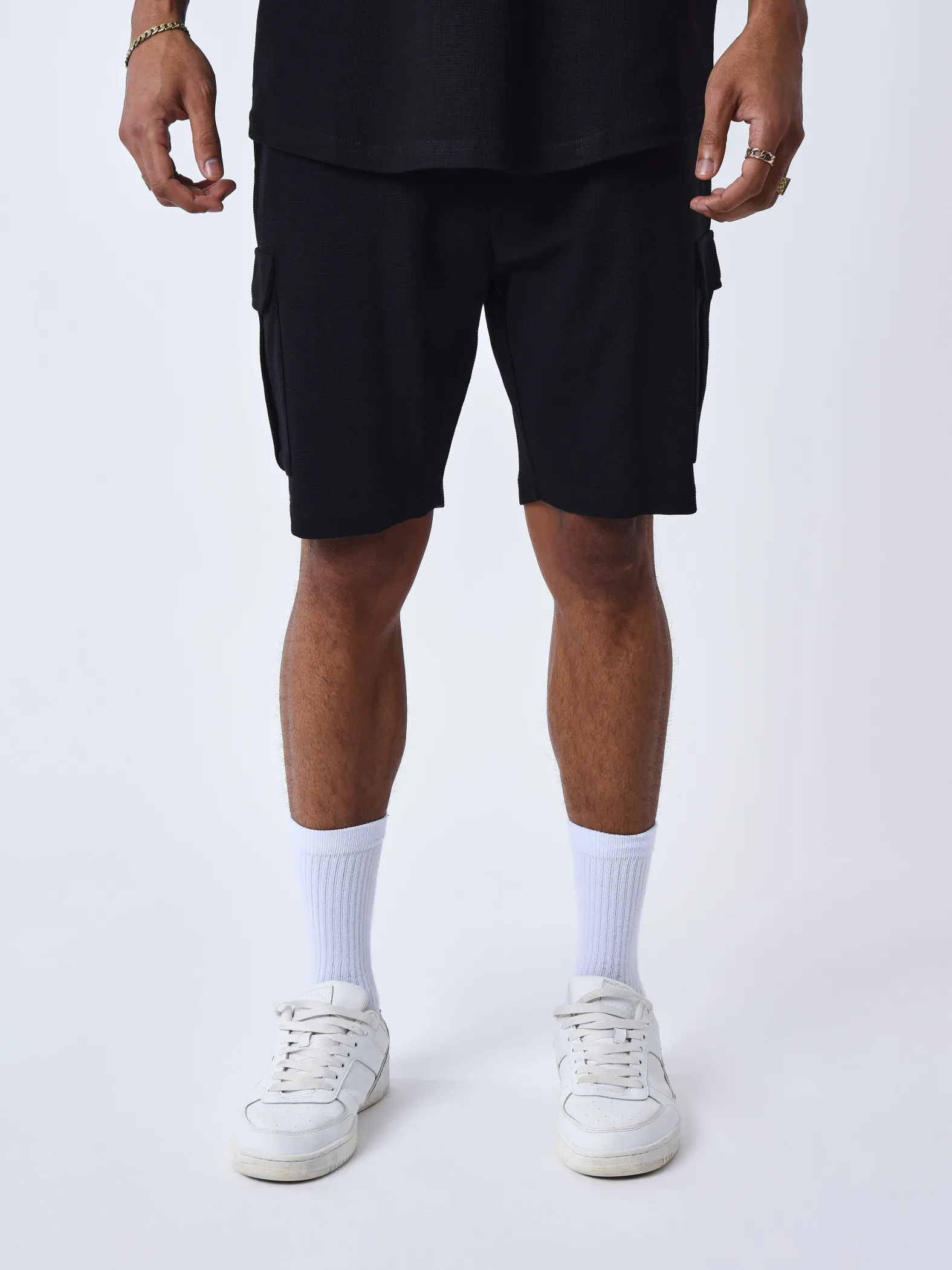 Pantalones cortos clásicos con textura
