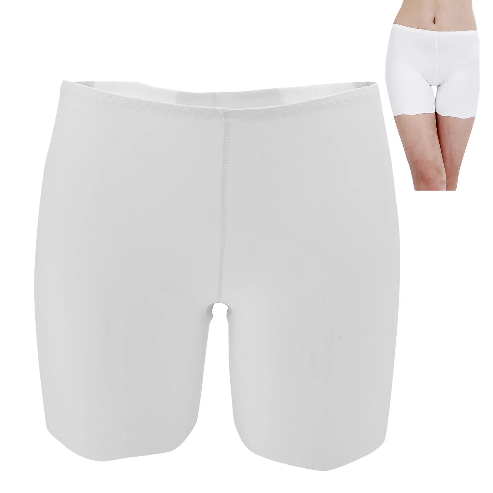 Pantalones cortos de deslizamiento para mujeres elásticos ligeros anti rozaduras leggings para debajo del vestido