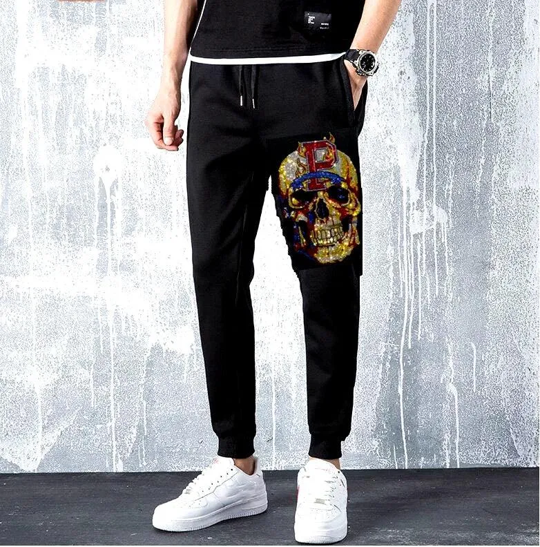 Pantalones de chándal con calavera para hombre