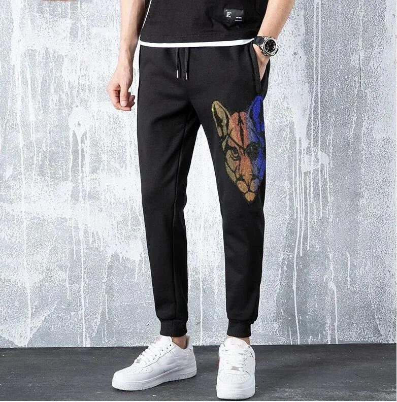 Pantalones de chándal con calavera para hombre