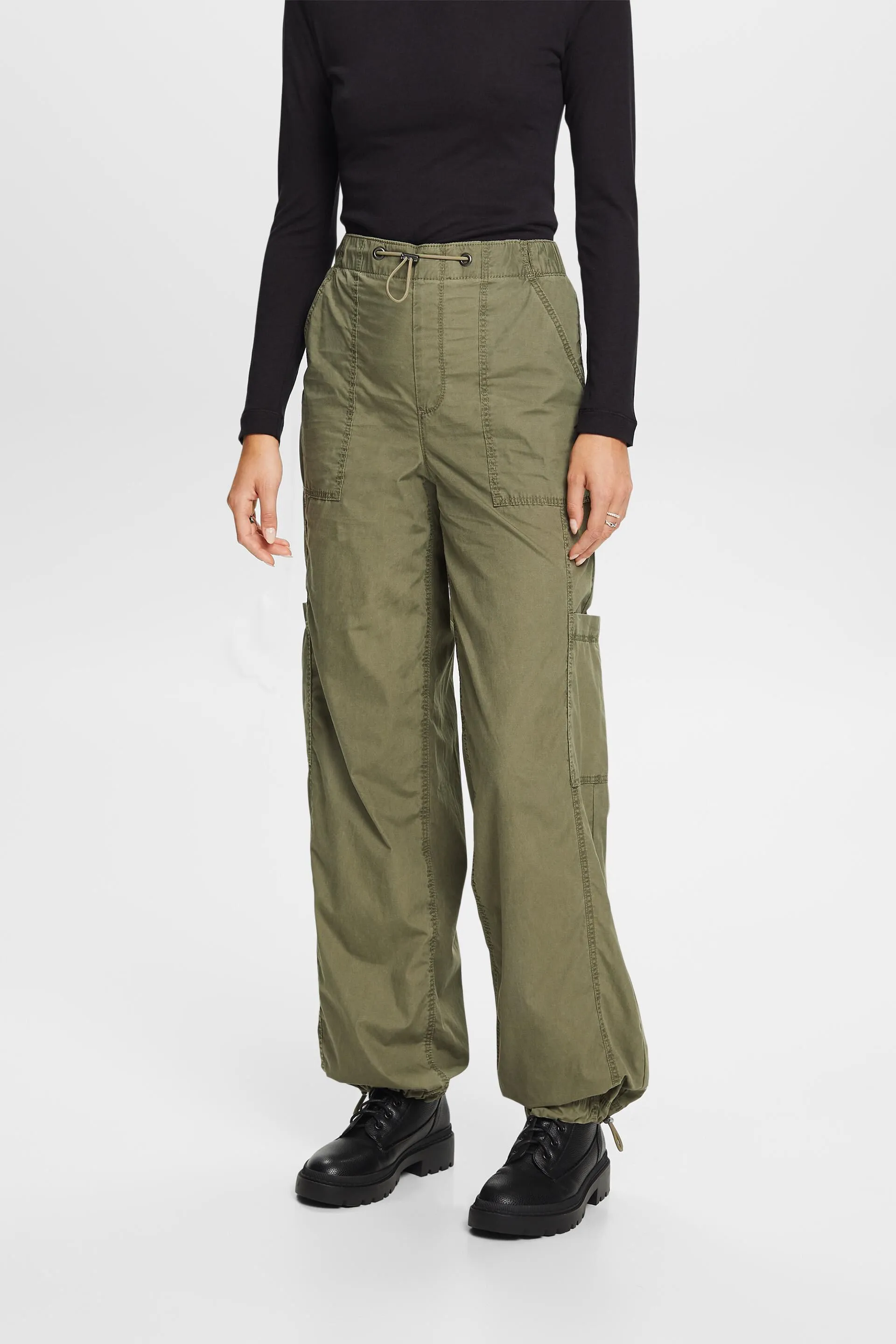Pantalones estilo cargo, 100% algodón