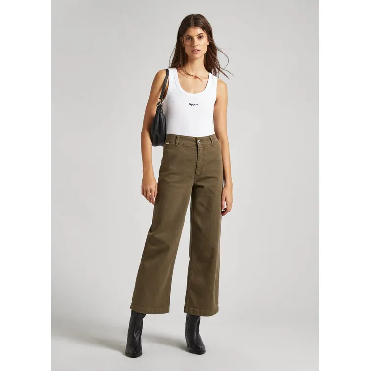 PANTALÓN CULOTTE EN ALGODÓN MUJER PEPE JEANS