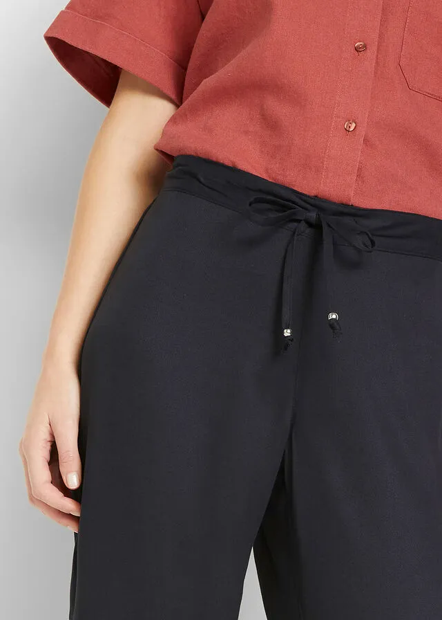 Pantalón con cinturilla elástica Negro