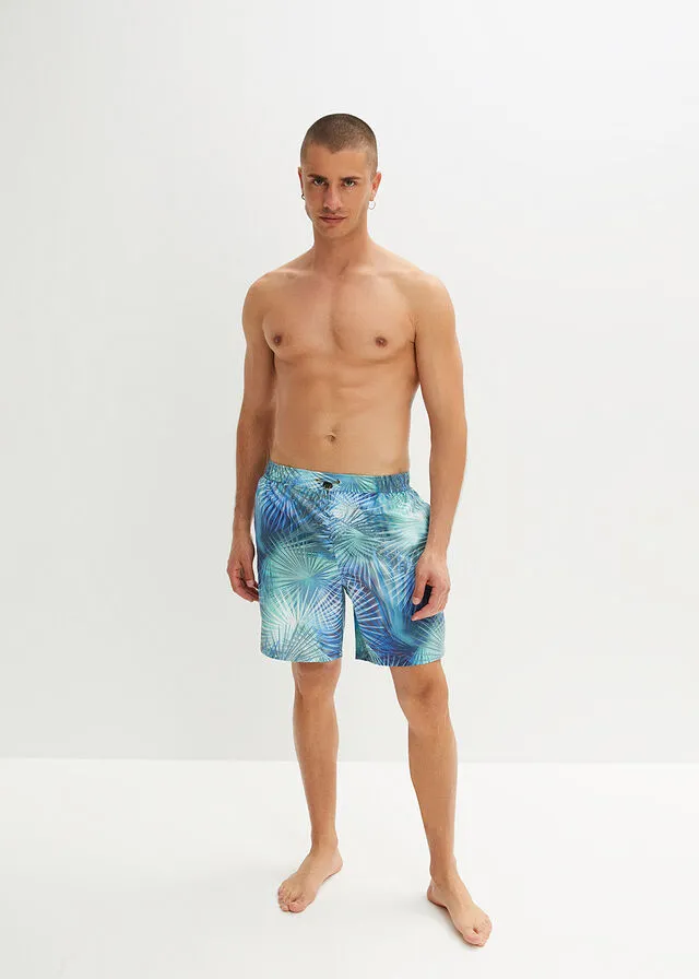 Pantalón corto de playa Verde grisáceo con estampado gráfico