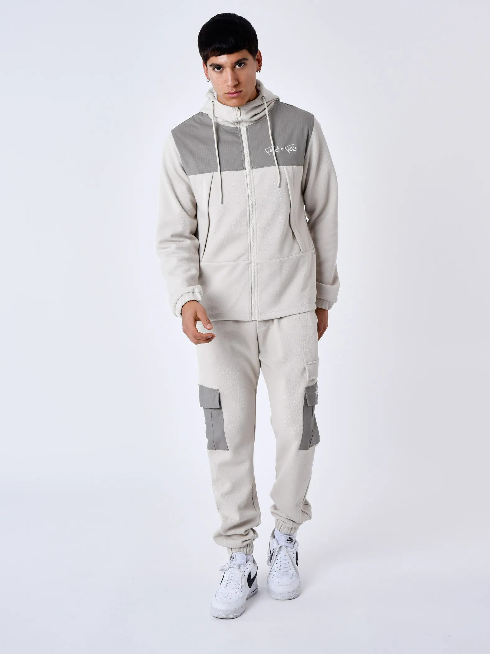 Pantalón de chándal de dos piezas con bolsillos