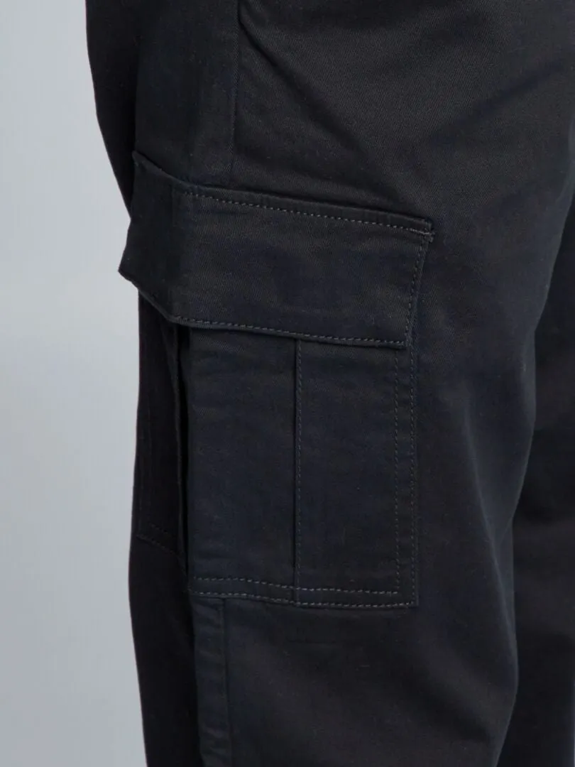 PANTALóN RECTO MULTIBOLSILLOS +1,90 M  L38  NEGRO