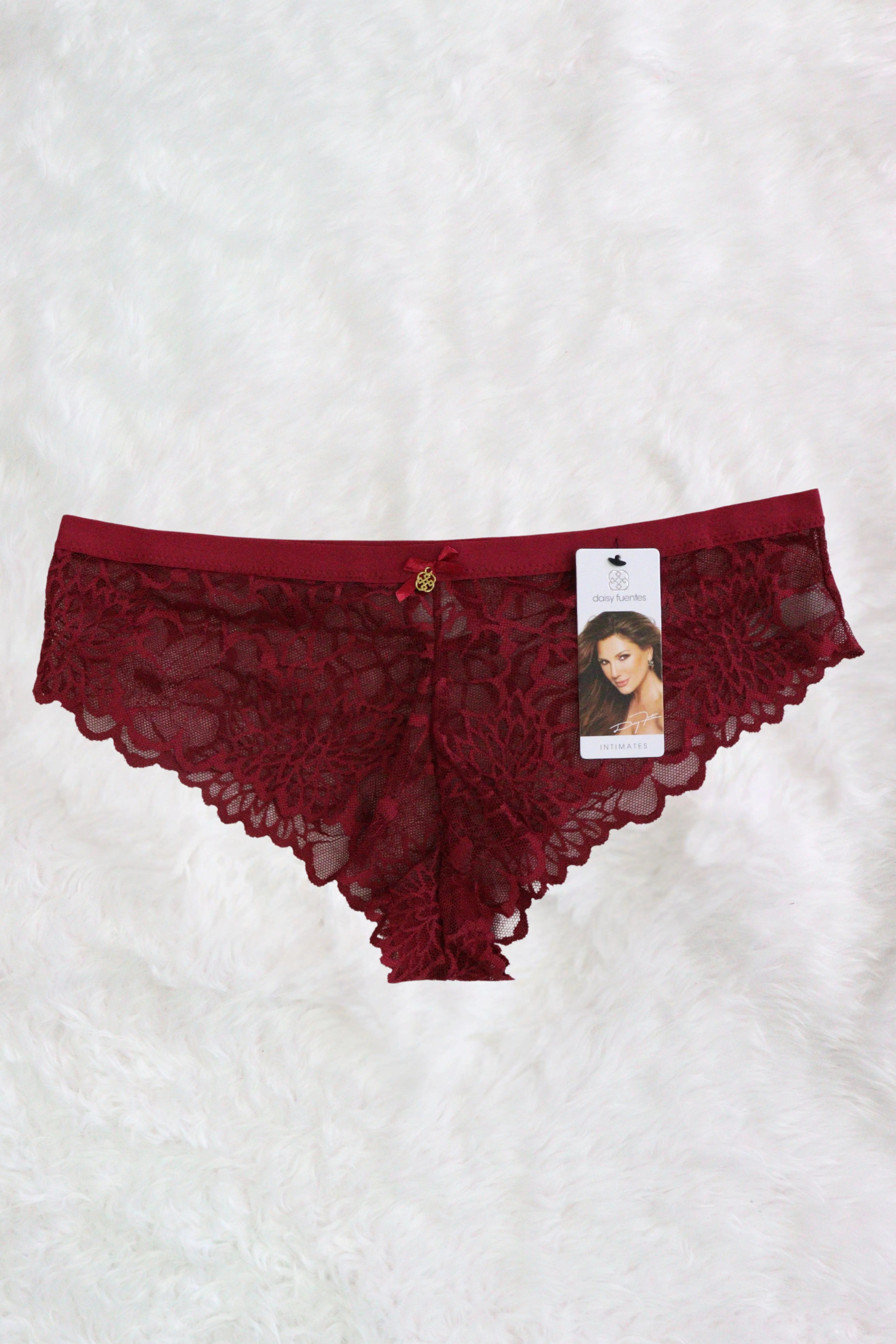PANTY PLUS DE ENCAJE DETALLE DORADO DF4765X OFF