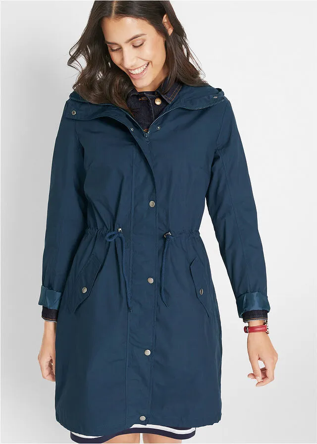 Parka con capucha Azul marino