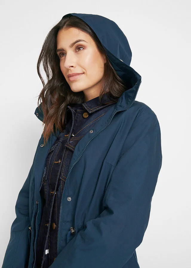 Parka con capucha Azul marino