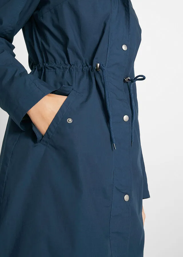 Parka con capucha Azul marino