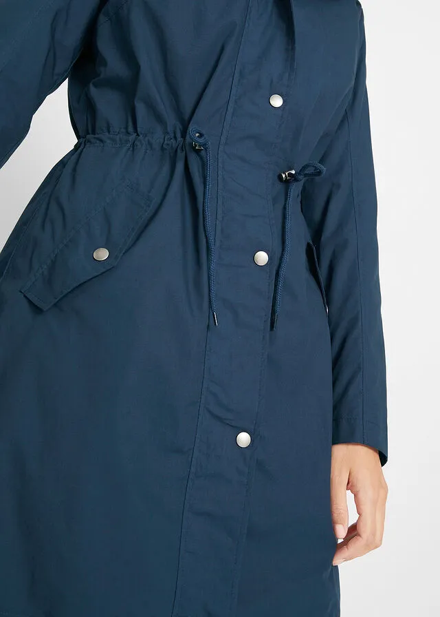 Parka con capucha Azul marino