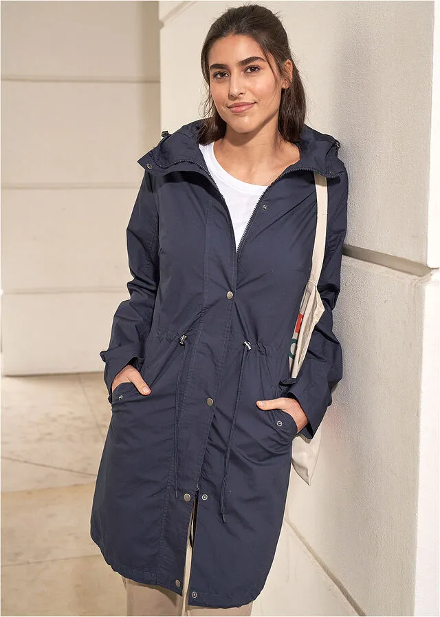 Parka con capucha Azul marino