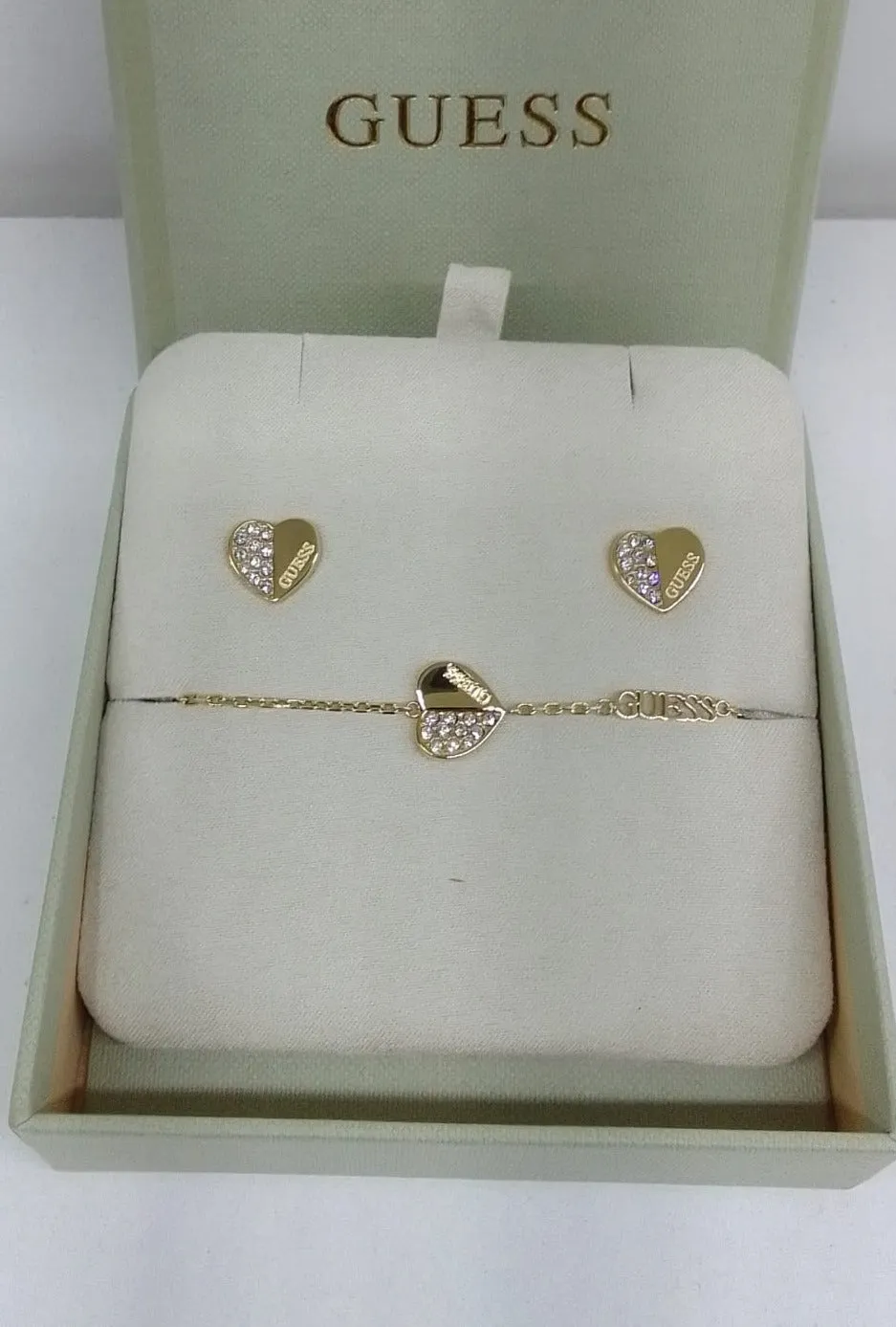 PENDIENTES Y PULSERA GUESS  JUBS03187JWYG