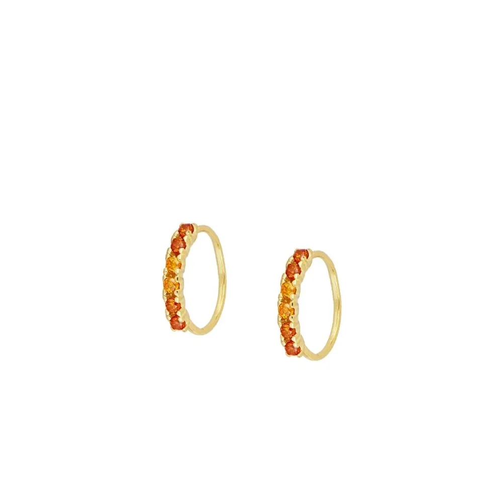 Piercing Petri Naranja Oro