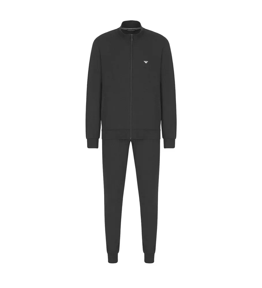 Pijama con sudadera negro
