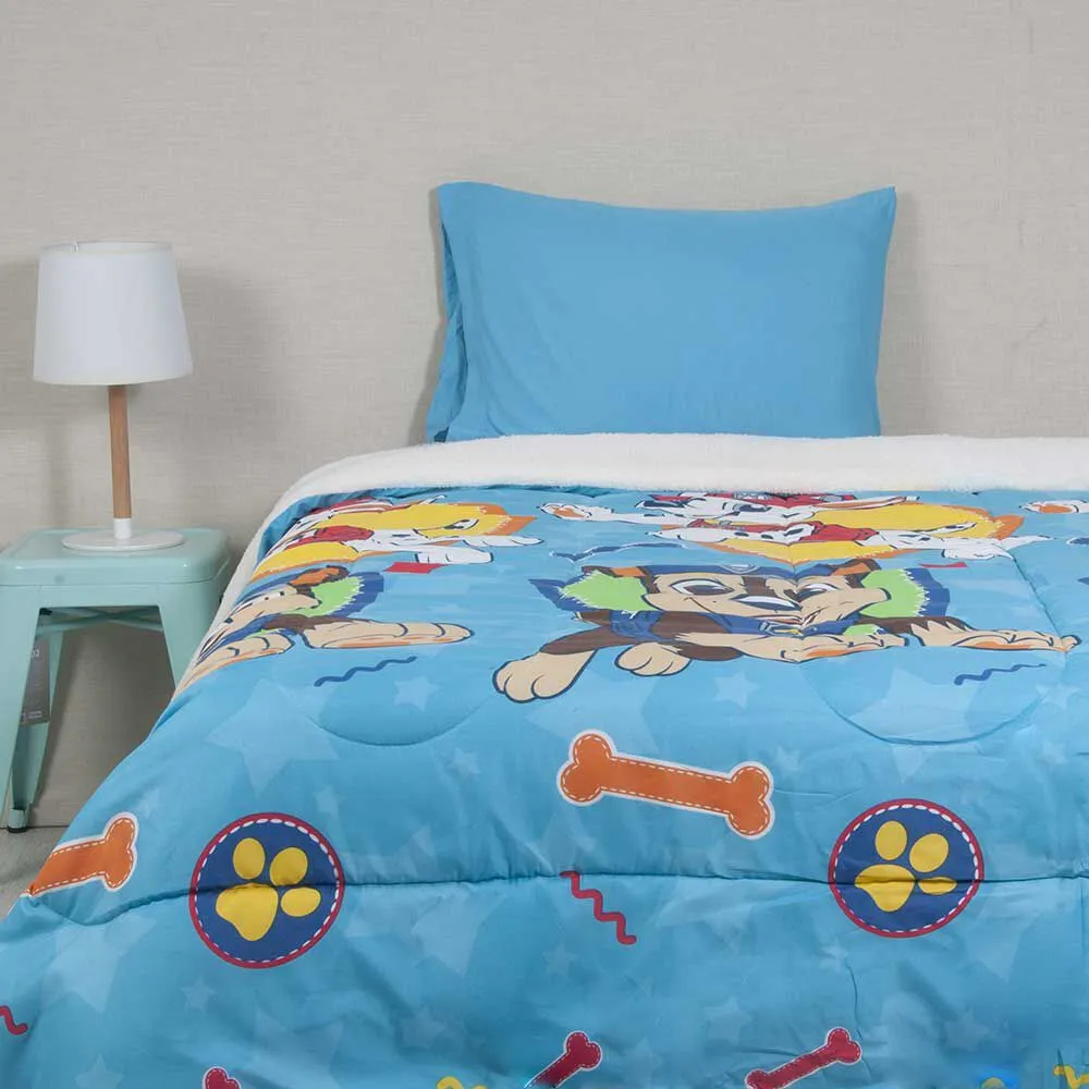 Plumón Infantil Paw Patrol 1,5 Plazas Huesos Niño