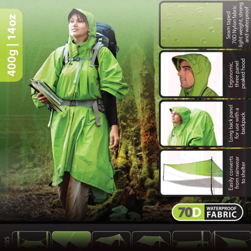 Poncho de montaña SeaToSummit NYLON TARP PONCHO
