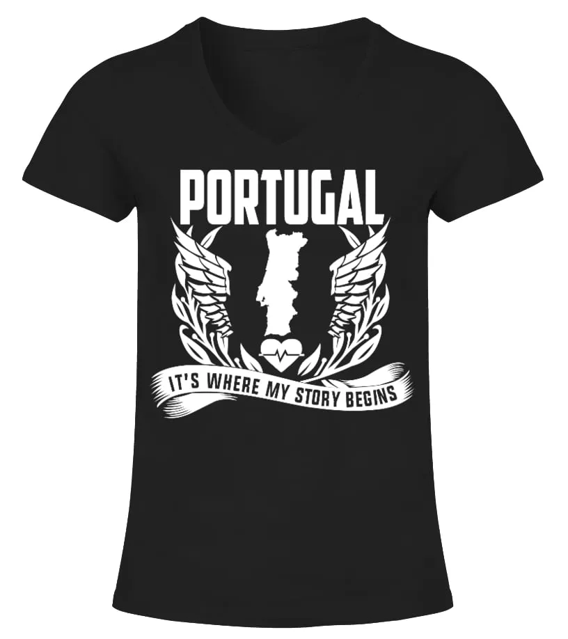 PORTUGAL  LTD CAMISETA CUELLO PICO MUJER