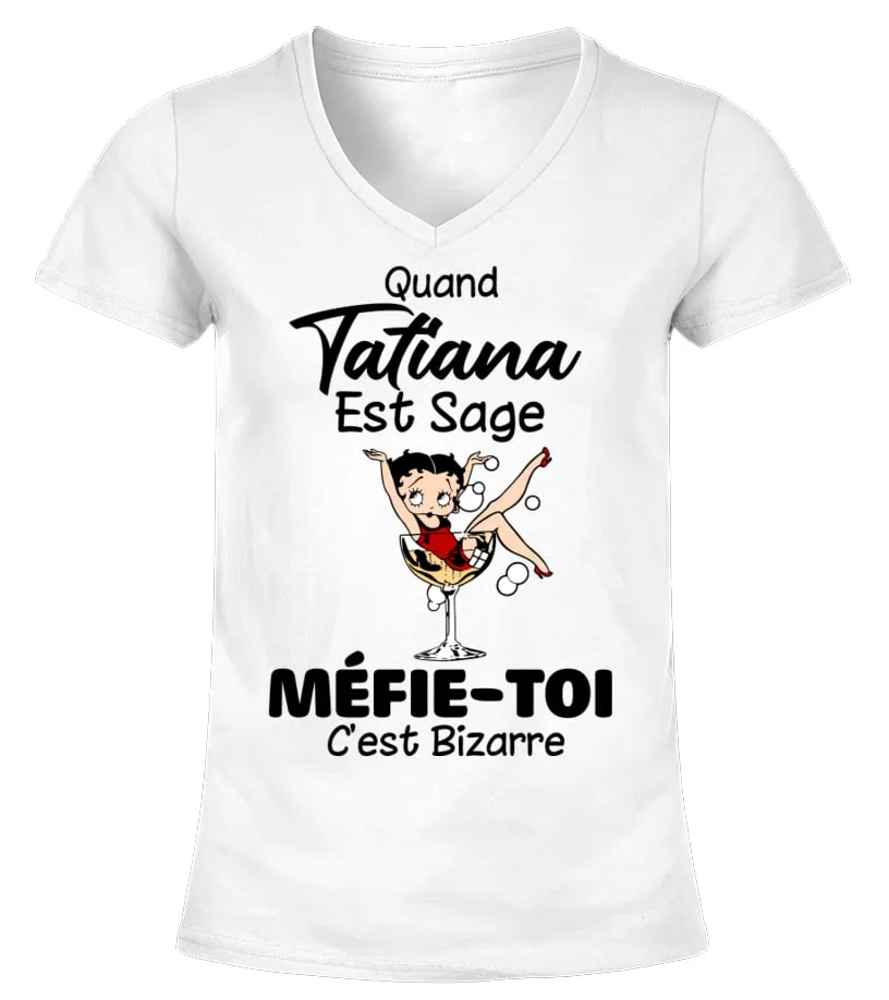 Quand Tatiana Camiseta cuello pico Mujer