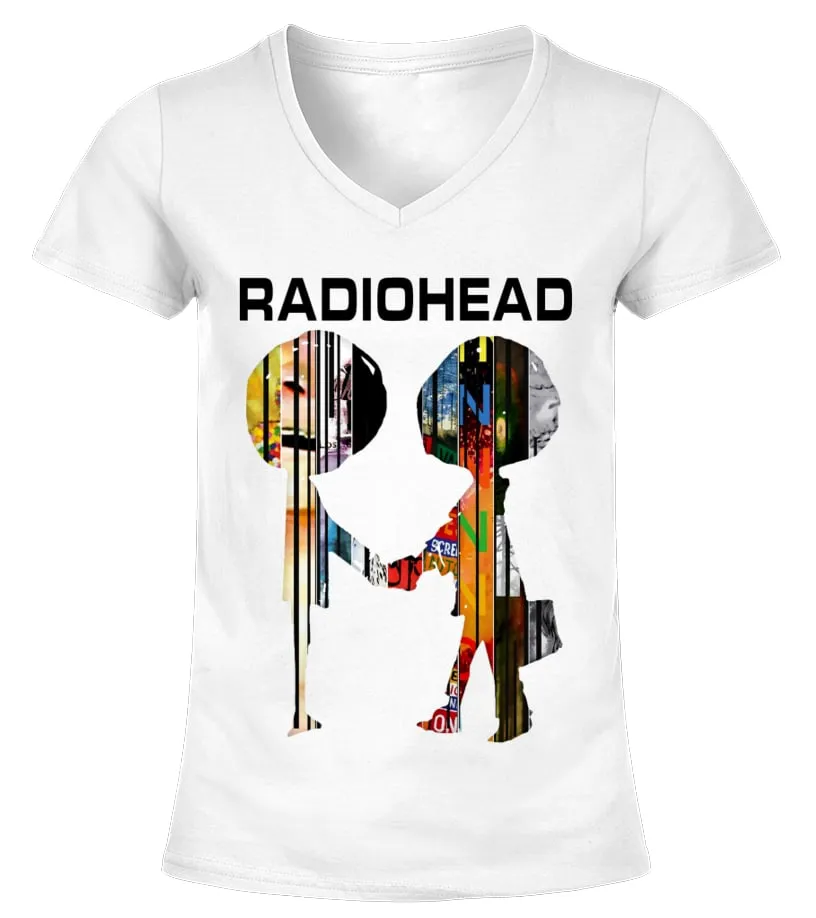 Radiohead WT (1) Camiseta cuello pico Mujer