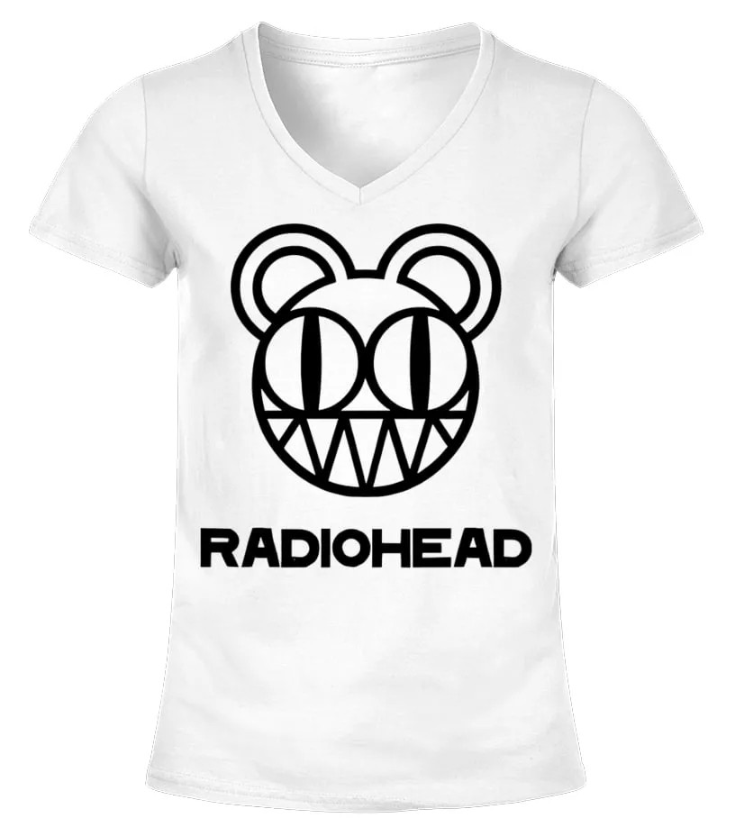 Radiohead WT (17) Camiseta cuello pico Mujer