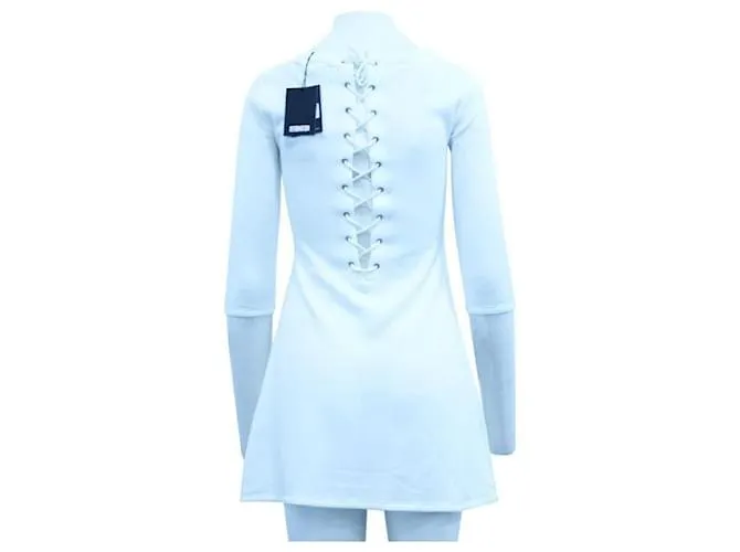REFORMATION Minivestido blanco con lazo en la espalda Crudo 