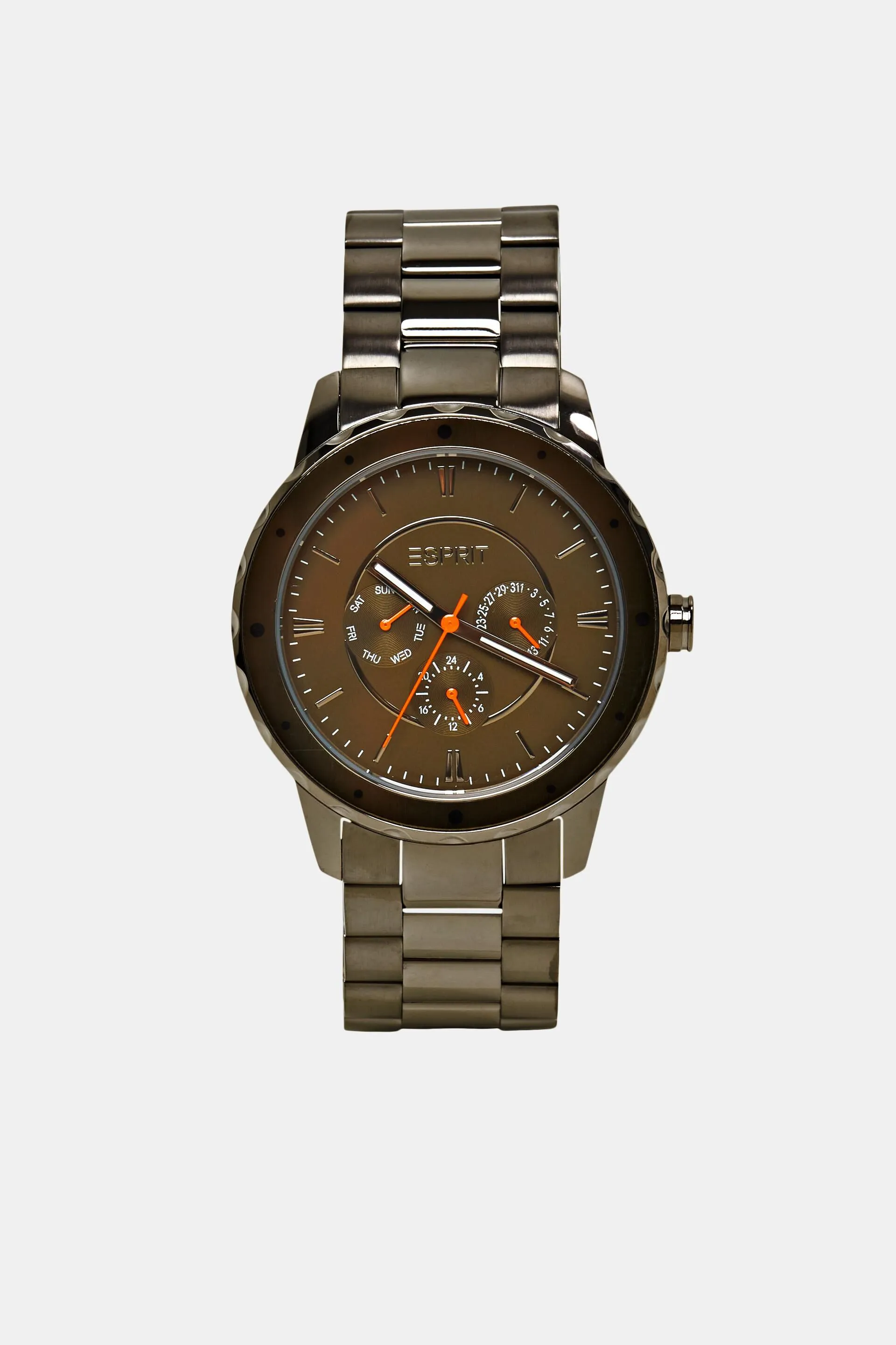 Reloj de acero inoxidable con pulsera de eslabones