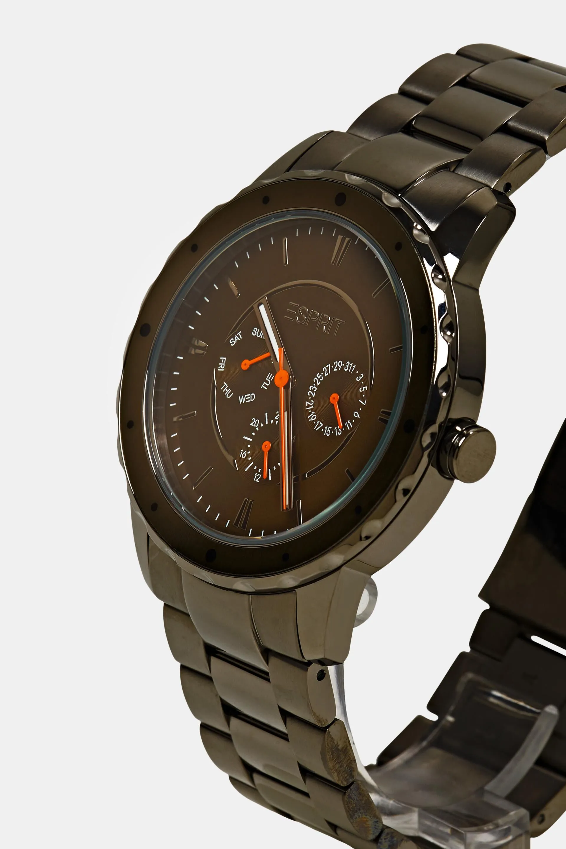 Reloj de acero inoxidable con pulsera de eslabones