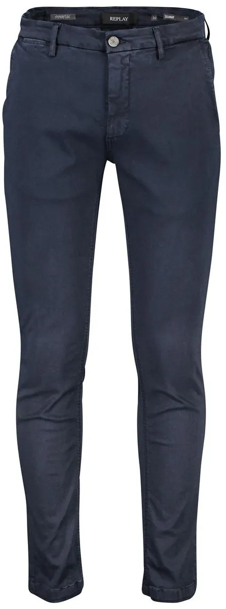 Replay Zeumar Hyperchino XLITE 34L Vaqueros ajustados para hombre en caqui marrón