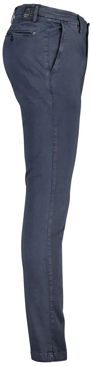 Replay Zeumar Hyperchino XLITE 34L Vaqueros ajustados para hombre en caqui marrón