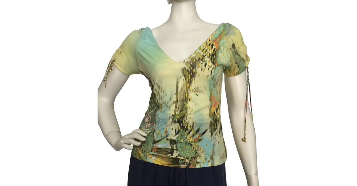 Roberto Cavalli Top estampado Multicolor 