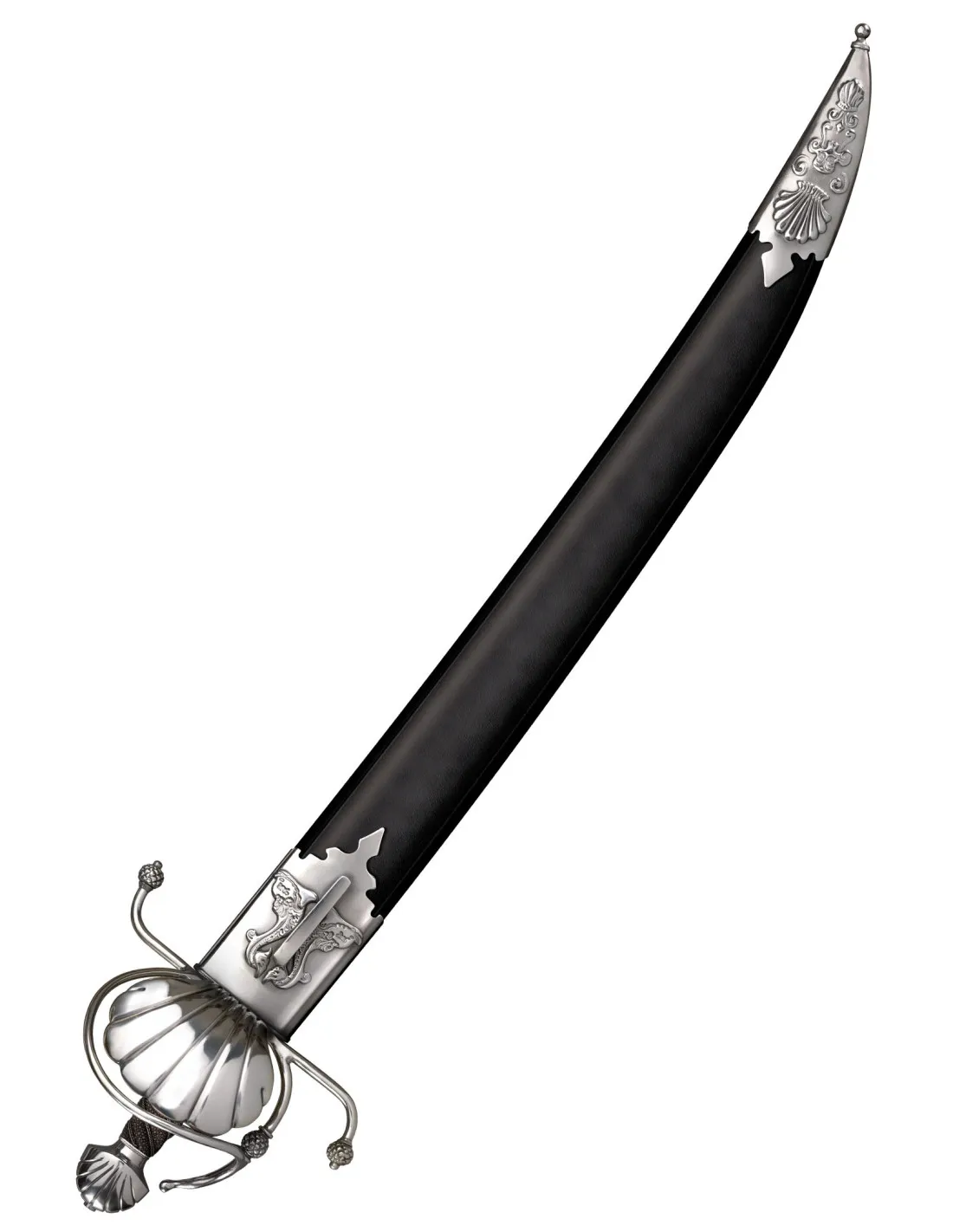 Sable pirata concha funcional, siglo XVII