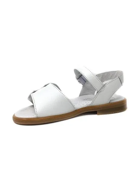sandalia napa blanca con glitter