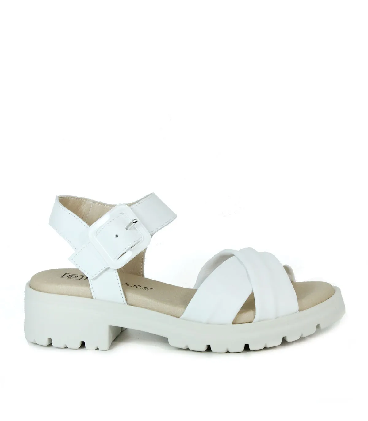 SANDALIAS CÓMODAS DE ESTILO CASUAL BLANCO PITILLOS 2832